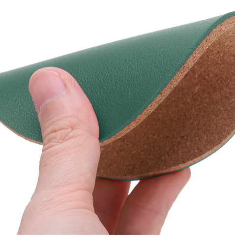 12 Posavasos De Corcho Para Plantas De 4 X 4 X 0.2 Pulgadas,