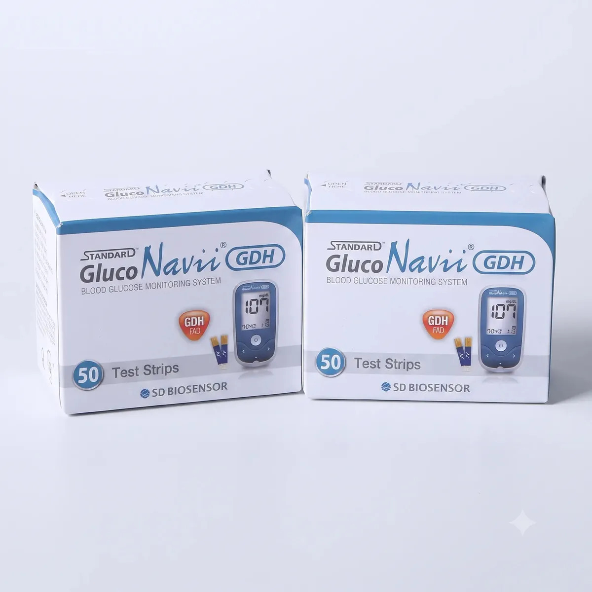 Caja Con 100 Tiras Reactivas Para Gluco Navii Gdh