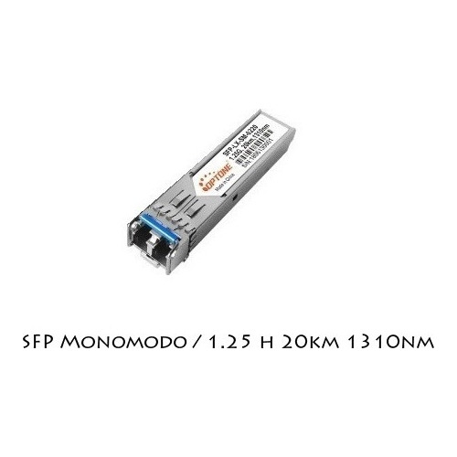 Modulo Sfp Lc Duplex Monomodo Gigabit 1.25 20km 1310nm Fibra