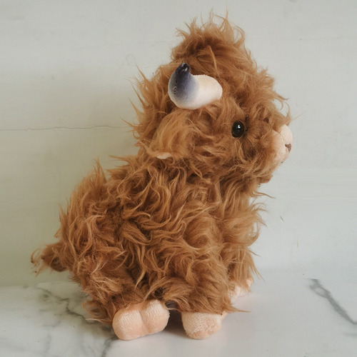 Mz Juguete De Peluche De Vaca De Las Tierras Altas Simulado