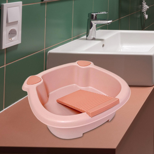Tabla De Lavado A Mano Para Lavabo, Cubo De Ropa Para Lavar