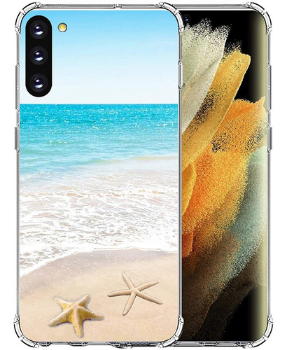 Funda Para Samsung Galaxy S21 5g Muqr Playa Estrella De Mar