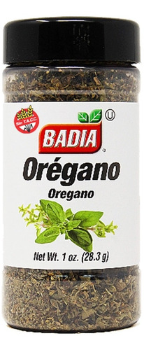 Oregano Badia 28,3 Gr. Sin Tacc Origen Usa 