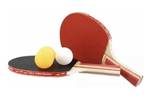 Par De Raquetas De Ping Pong +3 Pelotas Entretención Deporte