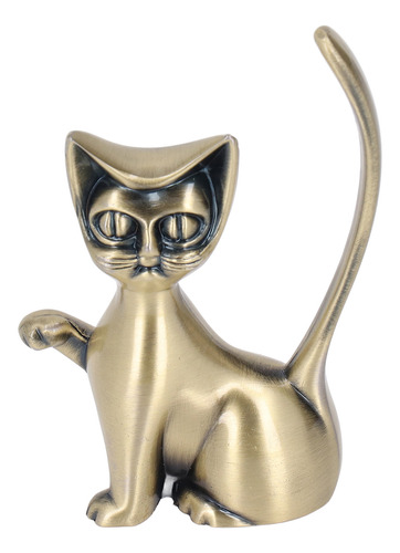 Soporte Para Anillos Cat God, Diseño De Gato, Aleación De Zi