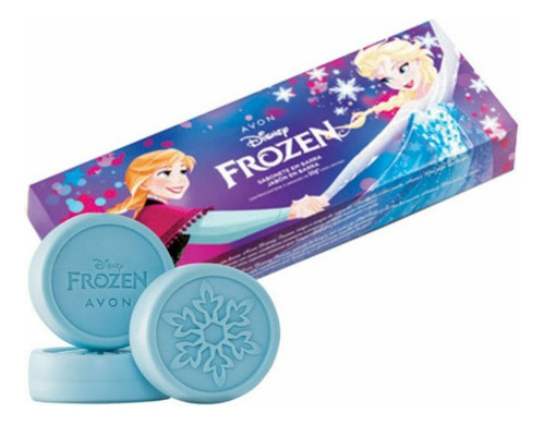 Caixa De Sabonete Frozen Com 3