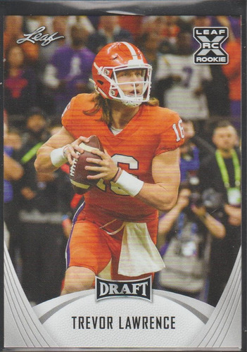 Leaf Draft 1 De 2021: Trevor Lawrence Clemson Tigers Xrc (rc