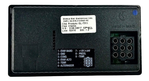 Imagem 2 de 6 de Painel Comando Ar Cond. Spheros Volare Glw-161 Gl-t311