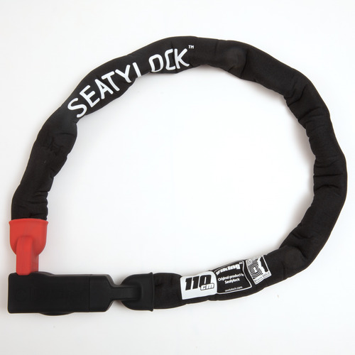 Cadena Seatylock Viking Gold 110cm Para Bicicletas Y Motos Negro