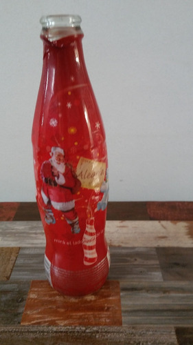 Botella De Vidrio Coca Cola Edicion Limitada Navidad Vacia