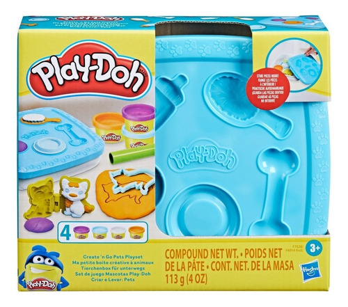 Juguete para masa y plastilina Play-Doh F7528 color azul/blanco/morado/naranja