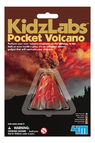 4m Kidzlabs - Volcan De Bolsillo, Experimento De Laboratorio