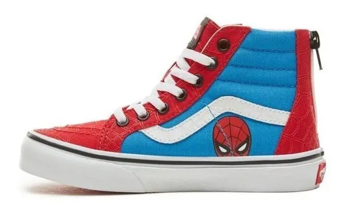 Zapatillas Vans Niño Sk8 Zip Spiderman Marvel!!! Exclusivas | Envío gratis