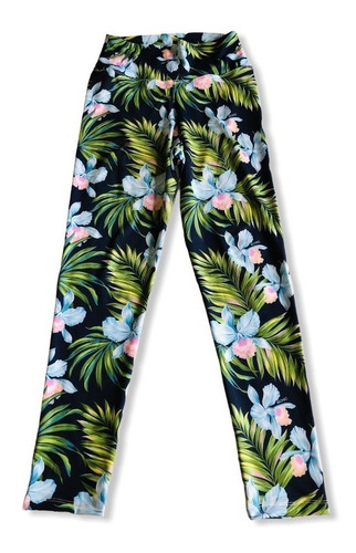 Imagen 2 de 5 de Calza Deportiva Lycra Estampada Completa Ohana Mujer Bchic