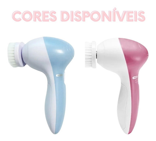 Cepillo de limpieza facial con 5 accesorios que limpia los poros y elimina la marca