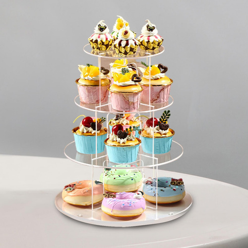 Soporte De Acrílico Para Cupcakes, Torre De 4 Niveles