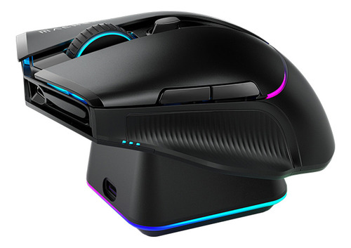 Mouse gamer para juegos inalámbrico Machenike  L8pro negro