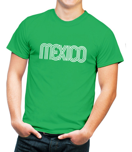 Playera Hombre Con Diseño México 68 Fiestas Patrias