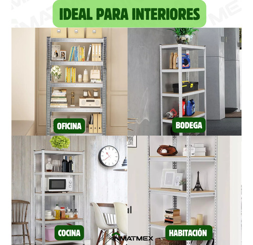 Estante Rack/organizador Con 5 Niveles Anaquel Metálico 2pz