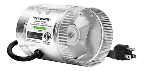 4 Pulgadas Ventilador De Conducto En Linea 100 Cfm Vent...