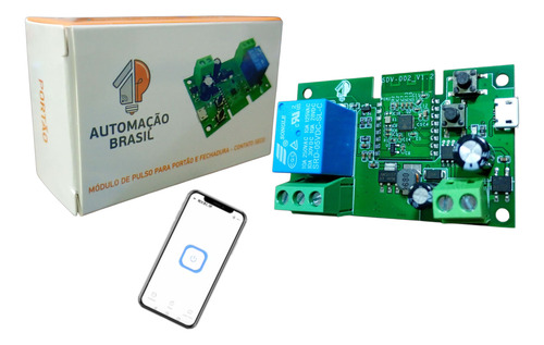 Rele Wifi Dc5v-12v-32v Compatível Sonoff Portão Eletrônico