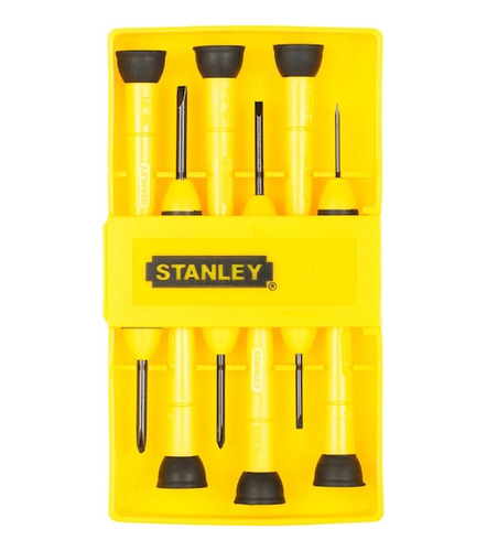 Juego De 6 Atornilladores Precision Joyero Stanley 66-052 