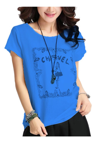 Camiseta De Manga Corta Casual Para Mujeres En Verano