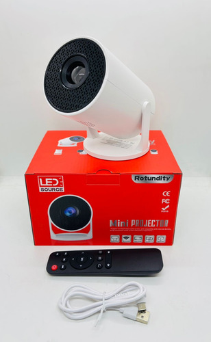 Mini Proyector Portátil Full Hd 1080p 5v 2a Wifi Envios Blanco