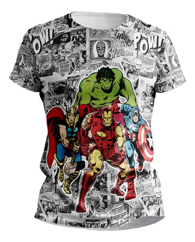 Camisa Do Avengers Vingadores Anime Clássicos Concept Roupa