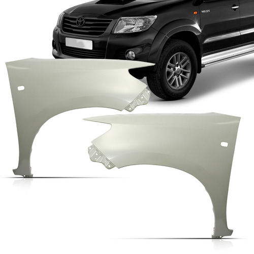 Paralama Dianteiro Hilux 2012 2013 2014 2015 Com Furo Pisca