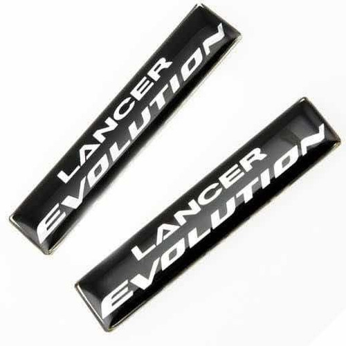 Emblema Resina Lancer Evolution 2pzas