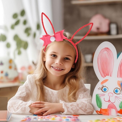 4 Diadema Con Orejas De Conejo De Pascua, Banda Para El Pelo