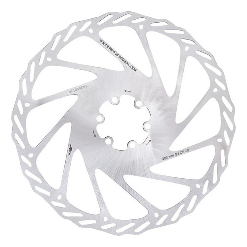 Disco Rotor Para Frenos Sram Avid G3 Cleansweep 203mm 6t Neg Color Acero