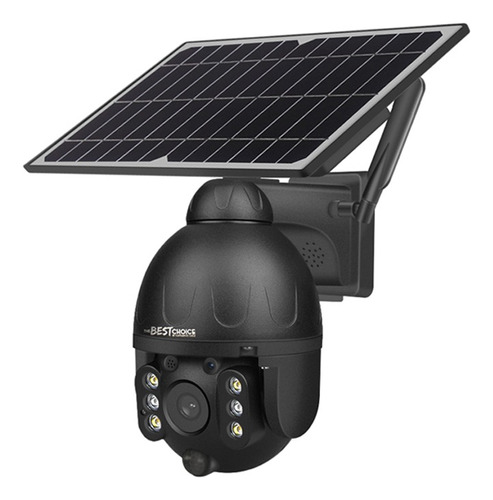 Cámara de seguridad Camara S588M Profesional Solar con resolución de 3MP visión nocturna incluida negra