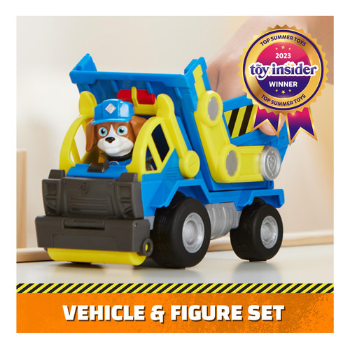Camión Volquete De Juguete Rubble & Crew Wheeler Con Figura