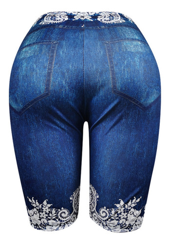 Leggings Deportivos Con Estampado De Temperamento, Talla Gra