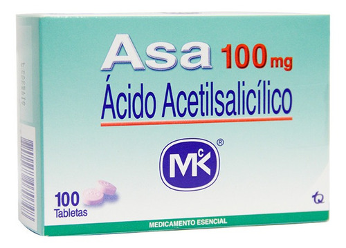 Asa 100mg Caja X 100 Tabletas