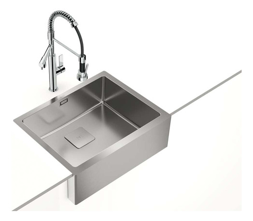 Fregadero Integrado 60 Cm Cubeta Acero Inoxidable Silentsmar