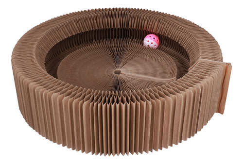 Cama Lounge De Cartón Cat Scratcher, Plegable, Redonda