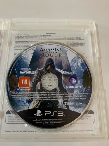 Jogo Assassins Creed Rogue - Ps3 - Original Mídia Física (Recondicionado)