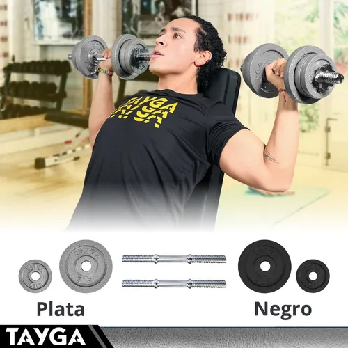 Set de Mancuernas 50 lb Tayga Ajustables