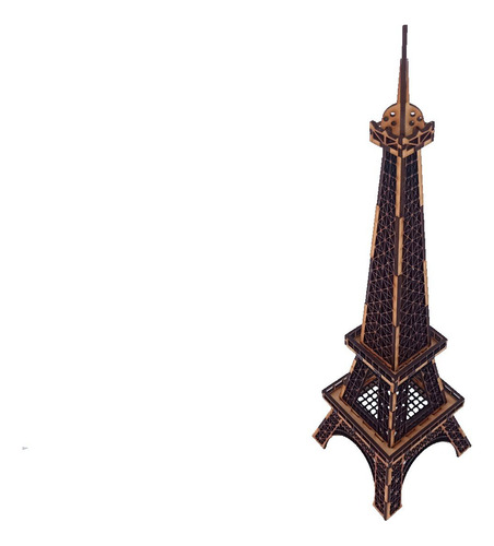 Rompecabezas 3d Madera Torre Eiffel 43 Cm Centro De Mesa
