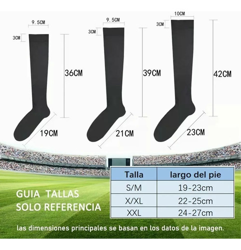 Calcetas Compresión Medias Calcetines Alivia Varices 5 Pares