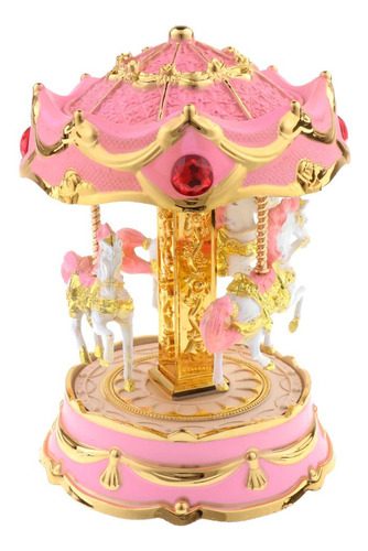 Carrusel Horse Music Box Round Caja De Para Niñas