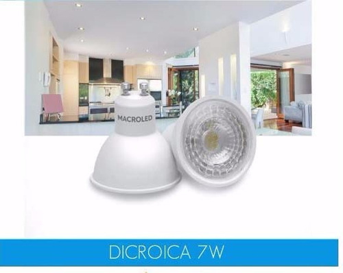 Lámpara Dicro Led 7w Gu10 220v Luz Fria O Cálida Fría