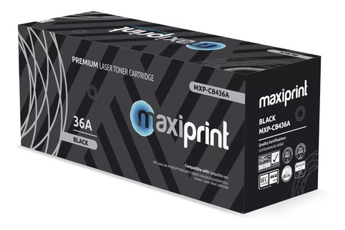 Toner Maxiprint 36a Compatible Hp Cb436a P1505 M1120 M1522n