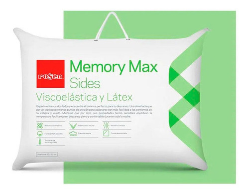 Imagen 1 de 3 de Almohada Memory Max Sides 40x62