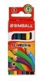 Simball Lapices Cortos  6 Colores Innovation X 10 Cajitas
