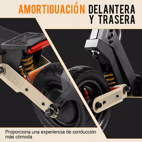 Scooter Eléctrico H4 Motor Potencia Máx. 2400w Honey Whale Naranja