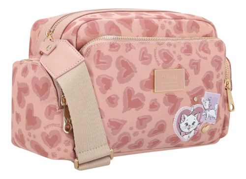 Bolsa Crossbody Mujer Marie W Capsule Rosa Claro Hbmiroku8cw Acabado De Los Herrajes Oro Diseño De La Tela Gráfico